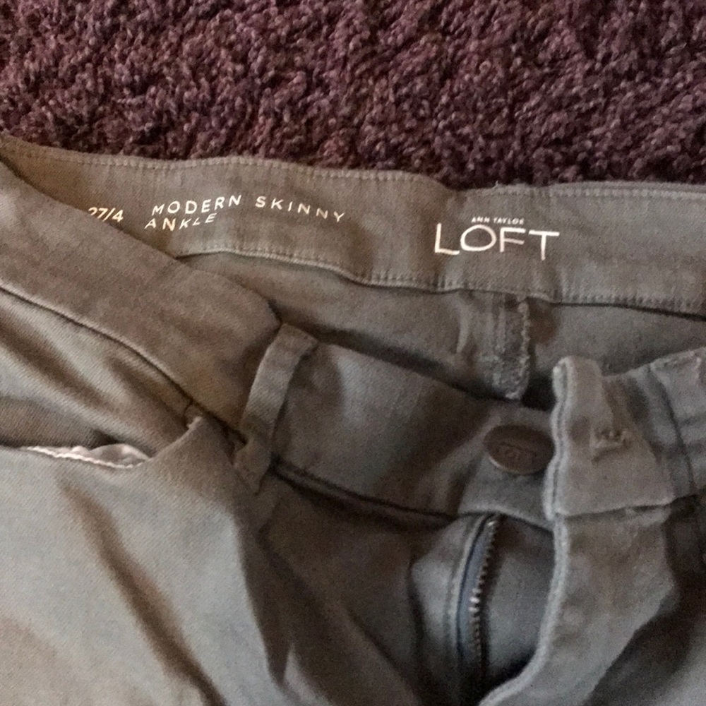 Ann Taylor loft army green jeans